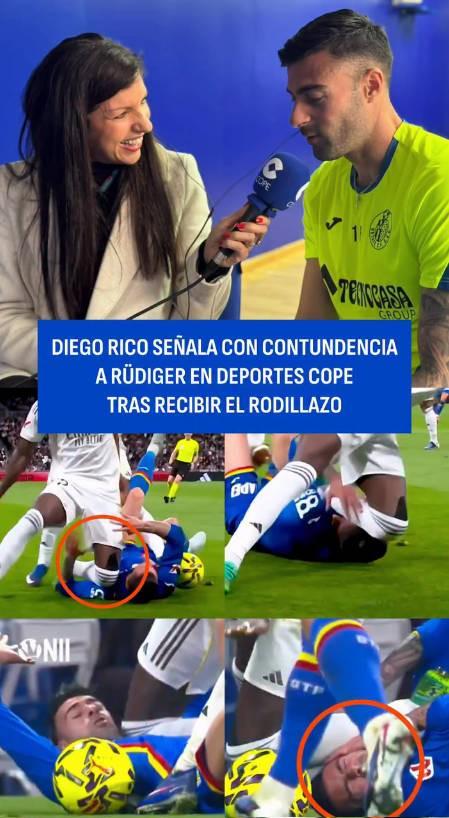 赫塔费后卫里科谈被吕迪格顶脸：若角色互换我会被禁赛10场